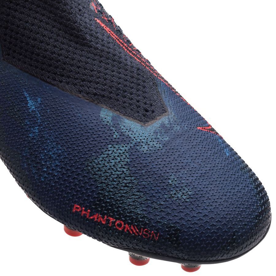 Nike Phantom Vison Elite DF MG Multi-Ground Youth Soccer Cleats - Obsidian/Black