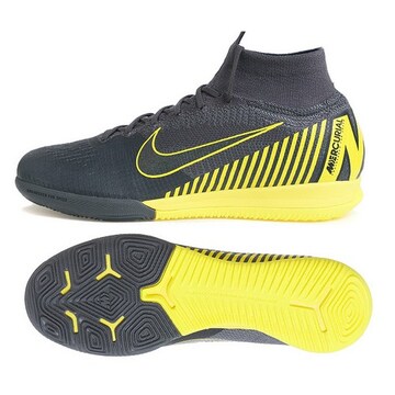 Nike Superflix 6 Elite IC Indoor Men's Soccer Shoes - Thunder Grey/Black
