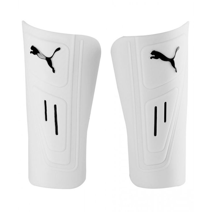 PUMA Power Cat 12 LA Slip Soccer Shin Guards - White/Black