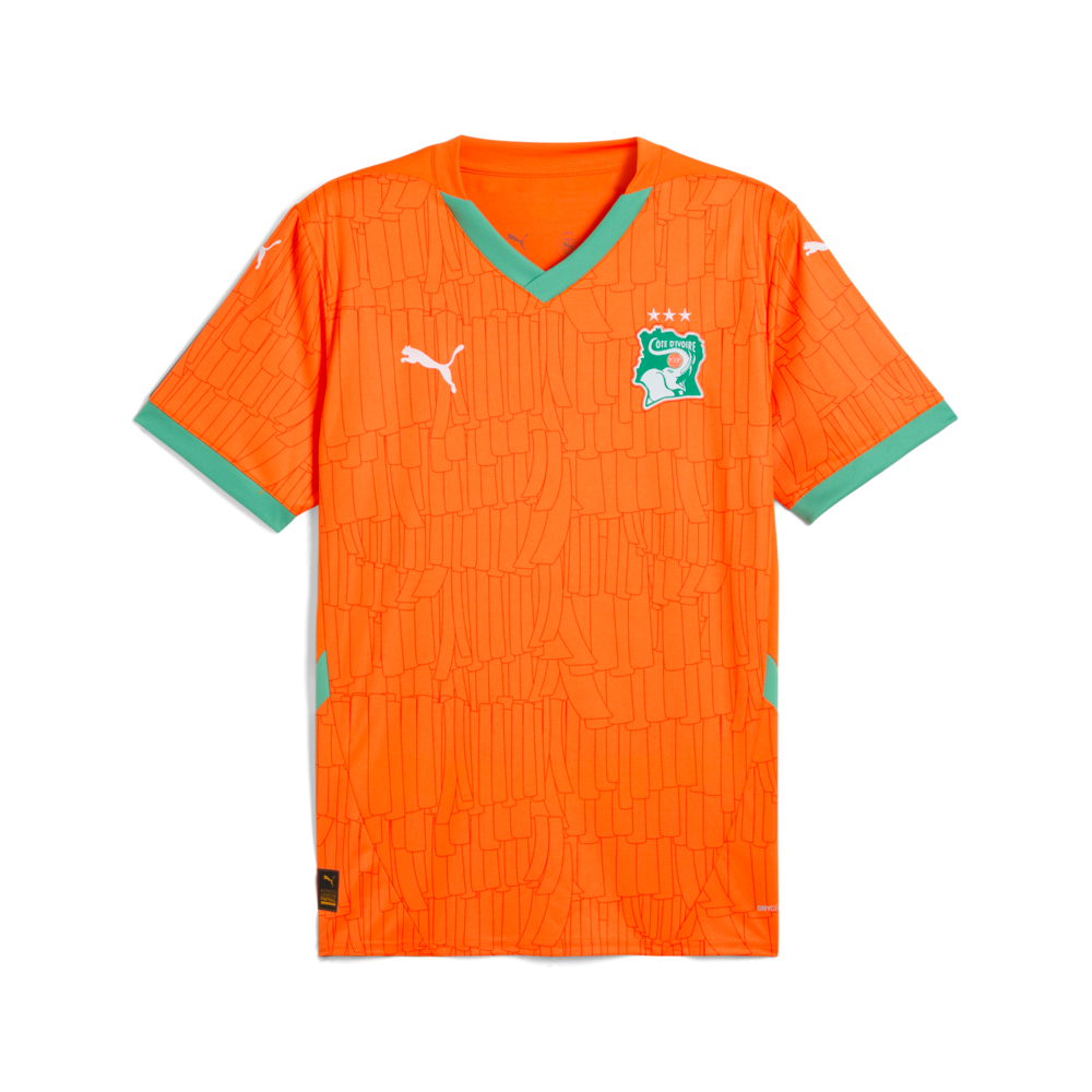 Réplica de la camiseta de local de Costa de Marfil de PUMA para hombre 25 naranja