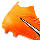 PUMA Ultra Pro FG/AG Firm Ground Soccer Cleats - Ultra Orange/White/Blue Glimmer