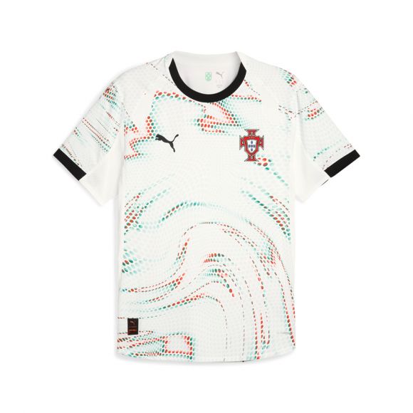 PUMA Portugal Away Authentic Men's Soccer Jersey 25/26 - White/Black