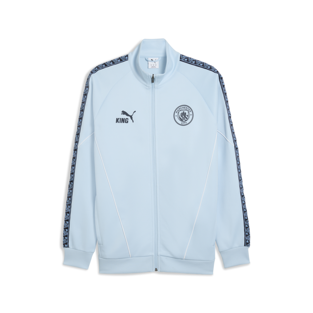 PUMA Manchester City King Anthem Men's Soccer Jacket - Silver Sky/Navy