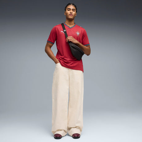 PUMA Portugal Home Men's Soccer Jersey 2026 - Red/Green Lagoon