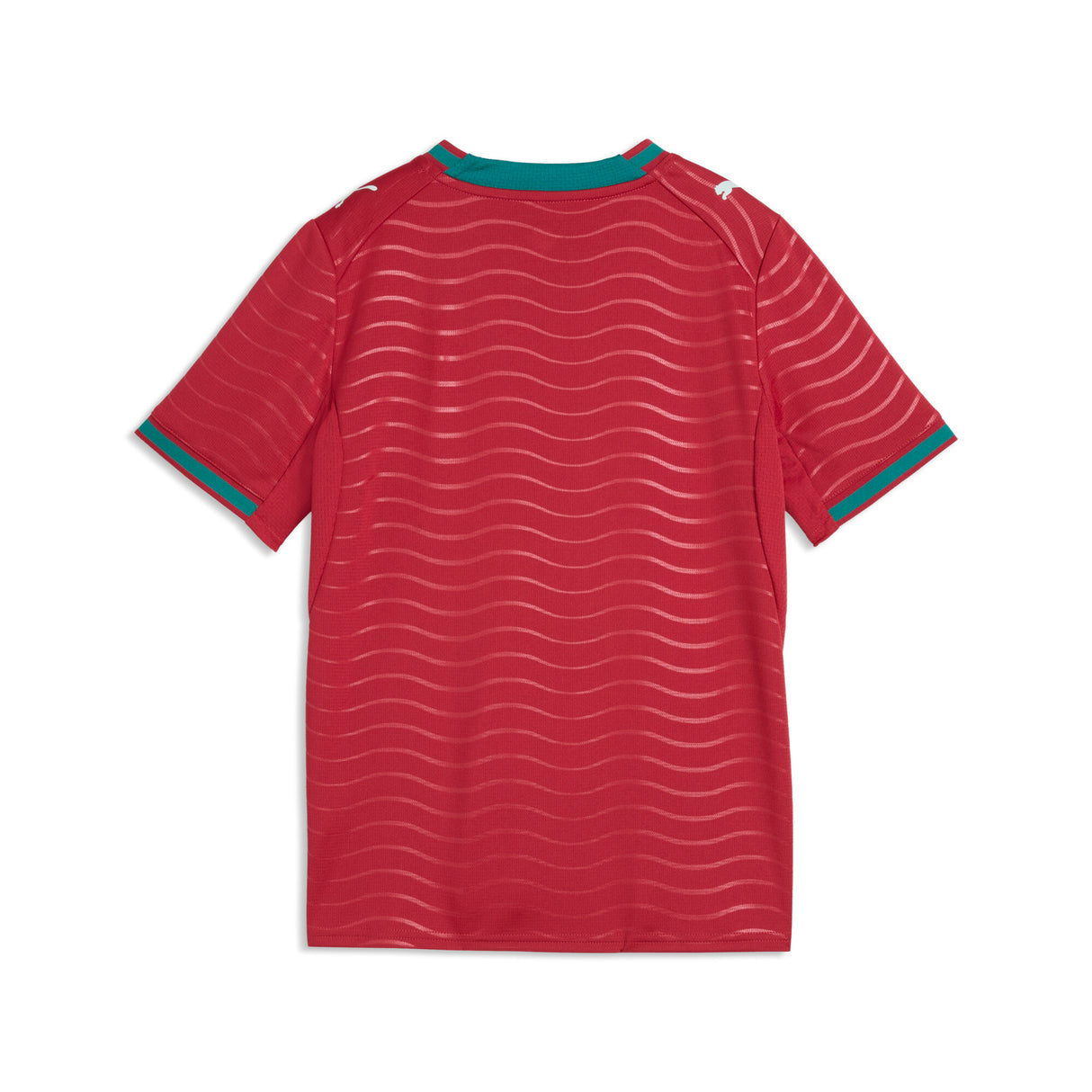 PUMA Portugal Home Youth Soccer Jersey 2026 - Red/Green Lagoon
