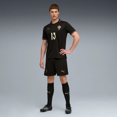 PUMA Portugal SE Authentic W/BOX Men's Soccer Jersey 26- Black/Gold
