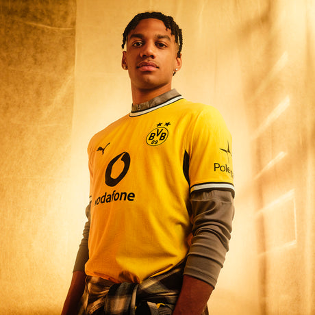 Camiseta de fútbol PUMA Borussia Dortmund Home para hombre 2026 - Amarillo/Negro