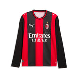 Camiseta de Fútbol Hombre PUMA AC Milan Local Manga Larga 2026 - Negro/Rojo