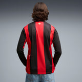 Camiseta de Fútbol Hombre PUMA AC Milan Local Manga Larga 2026 - Negro/Rojo