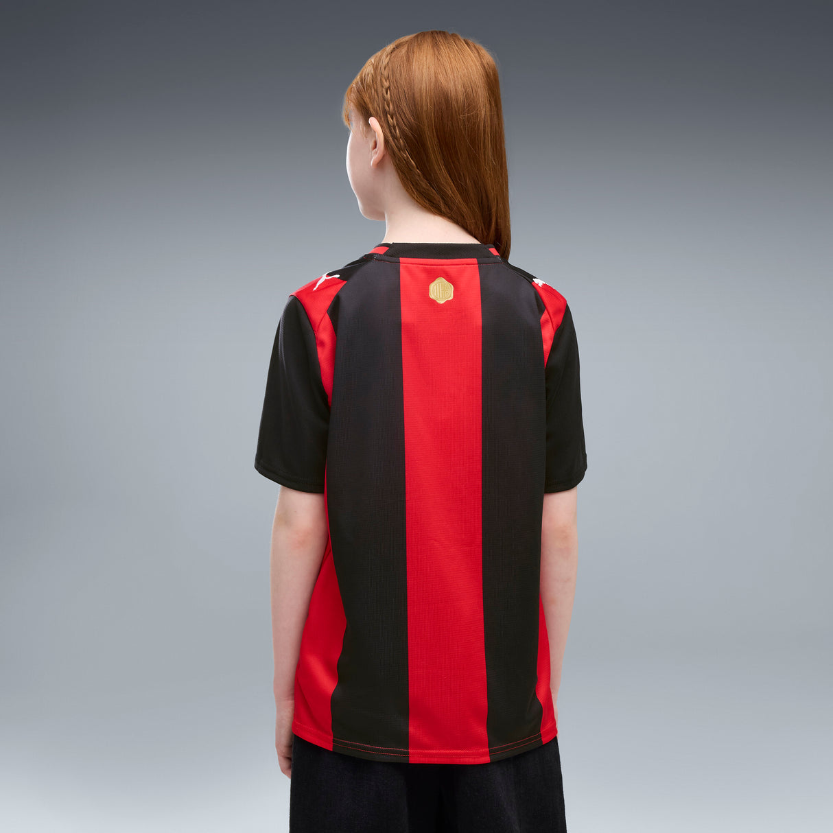 Camiseta de Fútbol PUMA AC Milan Local para Jóvenes 2026 - Negro/Rojo