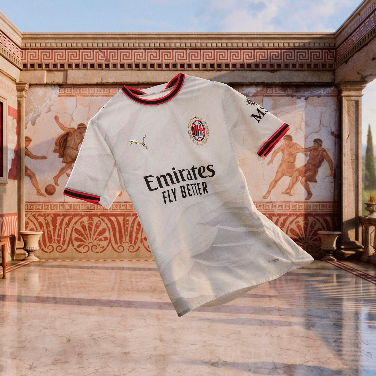 PUMA AC Milan Away Men's Soccer Jersey 2026 - White/Gold