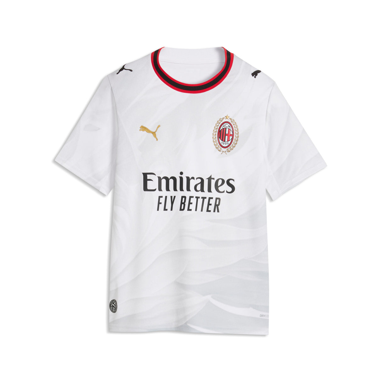 PUMA AC Milan Away Youth Soccer Jersey 2026 - White/Gold