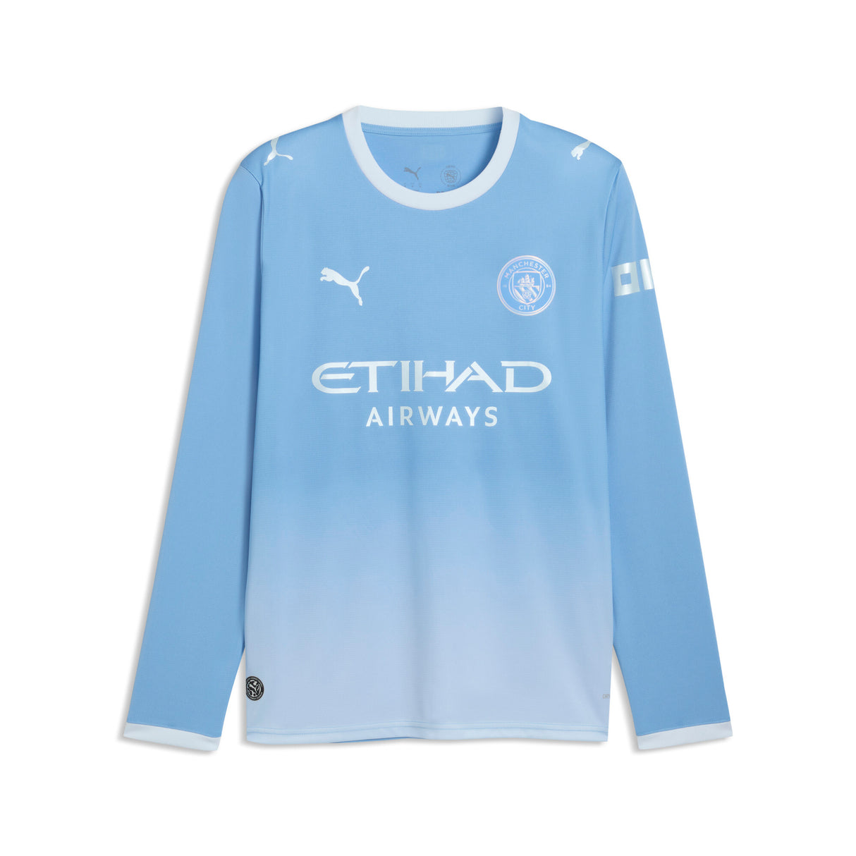 PUMA Manchester City Home Long Sleeve Men's Soccer Jersey 2026 - Light Blue/Icy Blue