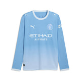 PUMA Manchester City Home Long Sleeve Men's Soccer Jersey 2026 - Light Blue/Icy Blue