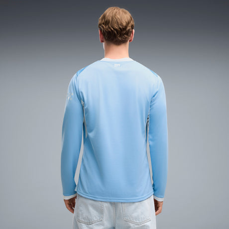 PUMA Manchester City Home Long Sleeve Men's Soccer Jersey 2026 - Light Blue/Icy Blue