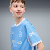 PUMA Manchester City Camiseta de fútbol juvenil de local 2026 - Azul claro/Azul hielo