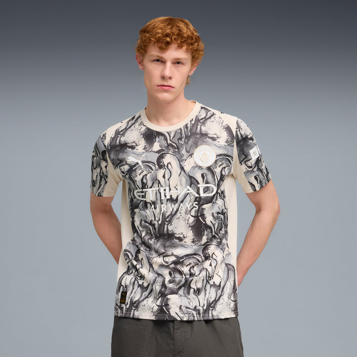 PUMA Manchester City Year Of The Horse Men's Soccer Jersey 2026 - Alpine Snow/Dark Gray