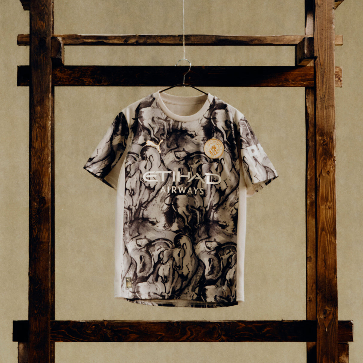 PUMA Manchester City Year Of The Horse Youth Soccer Jersey 2026 - Alpine Snow/Dark Gray