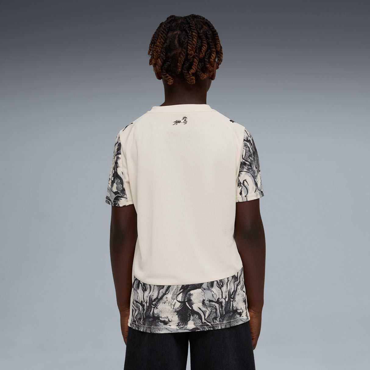 PUMA Manchester City Year Of The Horse Youth Soccer Jersey 2026 - Alpine Snow/Dark Gray