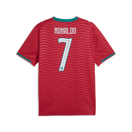 PUMA Portugal Home Cristiano Ronaldo CR7 Men's Soccer Jersey 2026 - Red/Green