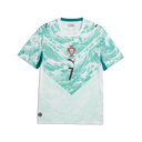 Camiseta de fútbol PUMA Portugal Visitante Ronaldo para Hombre 2026 - Blanco/Verde Laguna