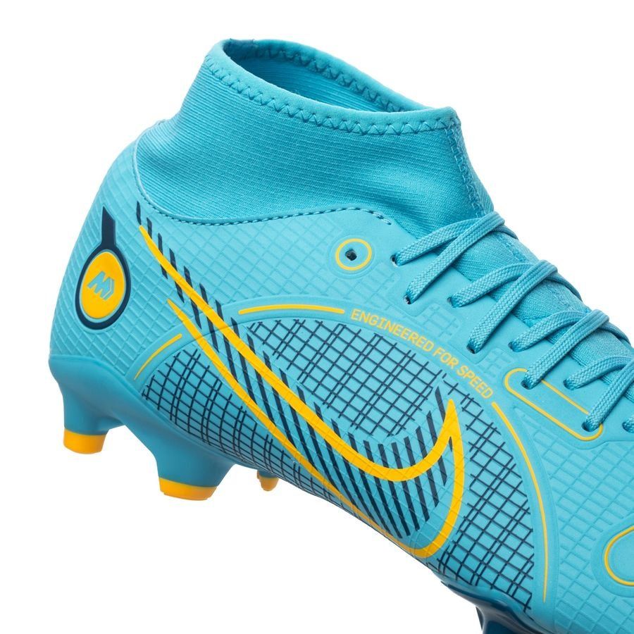 Nike Mercurial Superfly 8 Academy MG Multi-Ground Soccer Cleats Blue/Orange