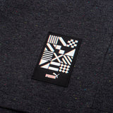 PUMA Italy FTBL Culture Tee - Gris Oscuro Jaspeado/Oro