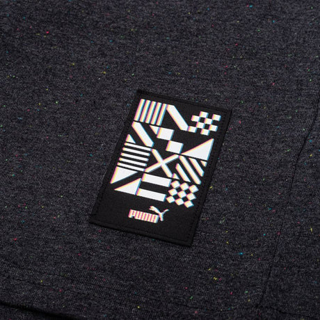 PUMA Italy FTBL Culture Tee - Dark Grey Heather/Gold