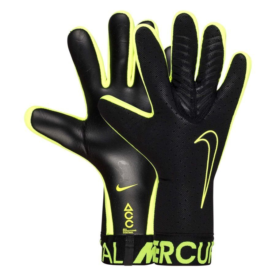 Nike Mercurial Touch Elite Goalkeeper Gloves Black/Volt