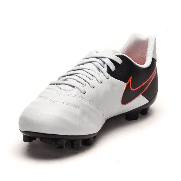 Nike JR Tiempo Legend IV FG Firm Ground Football Boots Pure Platinum/Silver