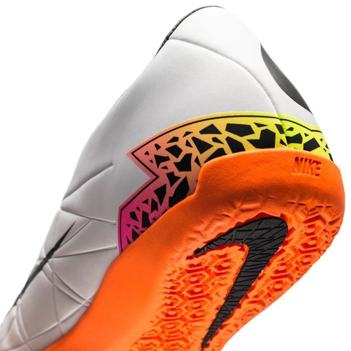 Nike HyperVenom Phelon II IC Indoor Soccer Shoes - White/Black/Total Orange