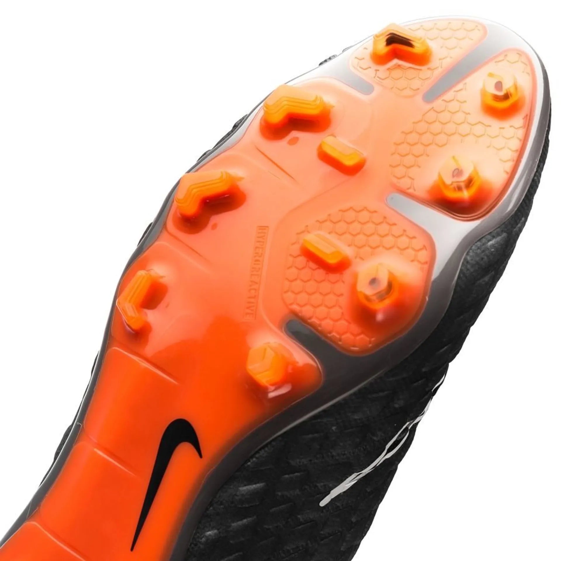 Nike Hypervenom Phantom 3 Elite DF FG/AG Multi-Ground Soccer Cleats - Dark Grey/Total Orange/White
