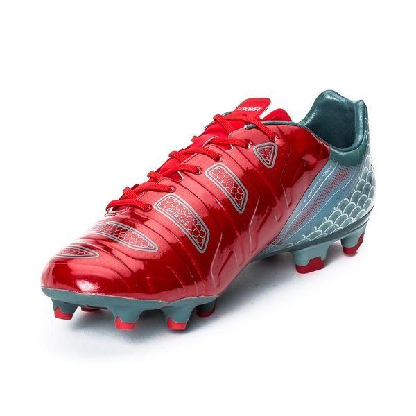 PUMA Evopower 1.2 Graphic FG Firm Ground Soccer Cleats - High Risk Red/White/Sea Pine