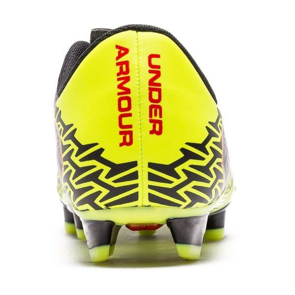 Under Armour Clouthfit Force 2.0 FG JR Soccer Cleats - Yellow/Black/Red