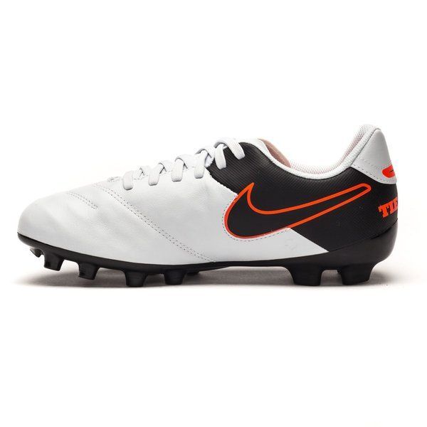 Nike JR Tiempo Legend IV FG Firm Ground Football Boots Pure Platinum/Silver
