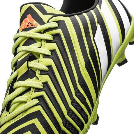 Tacos de fútbol para terreno firme Predator Absolado Instinct FG de adidas para niños - amarillo flash claro/blanco/gris