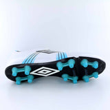 Umbro GT CUP HG-A Hard Ground Soccer Cleats - White/Black/Blue