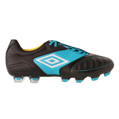 Umbro Geometra Premier FG Firm Ground Football Boots Black/White/Blue