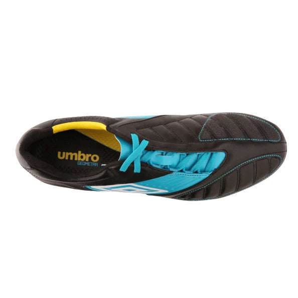 Umbro Geometra Premier FG Firm Ground Football Boots Black/White/Blue