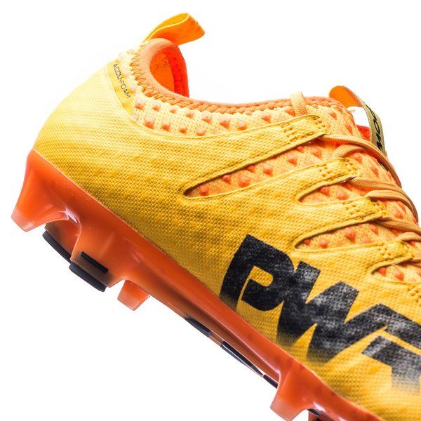 PUMA Evopower Vigor 1 FG Firm Ground Soccer Cleats - Ultra Yellow/Peacoat