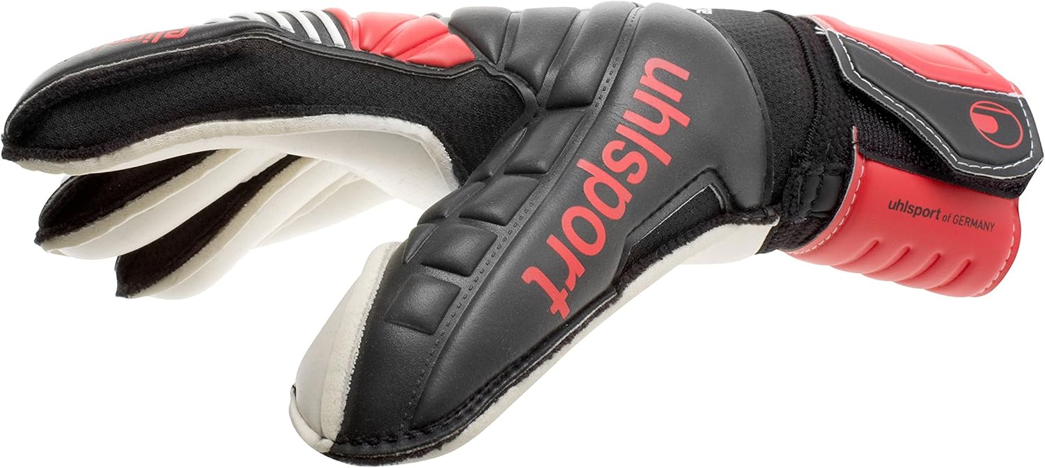 Uhlsport Eliminator Absolutgrip Goalkeeper Gloves Black/Red/White