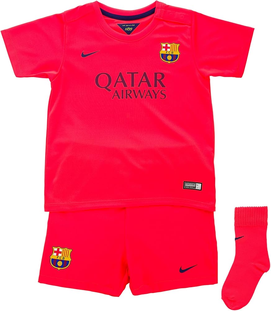 Nike Kid's Barcelona Away Mini-Kit 14 Crimson