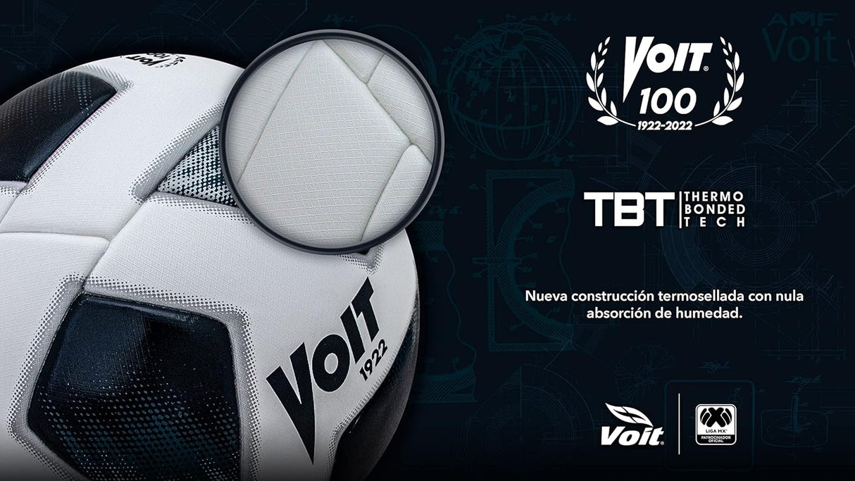 Voit Pro Clausura Replica Soccer Ball 2022 - White/Black