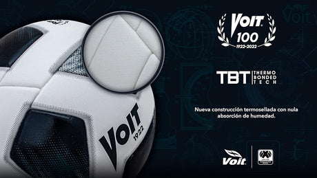 Voit Pro Clausura Replica Soccer Ball 2022 - White/Black