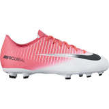 Nike Mercurial Vapor XI FG Firm Ground Soccer Cleats - White/Crimson