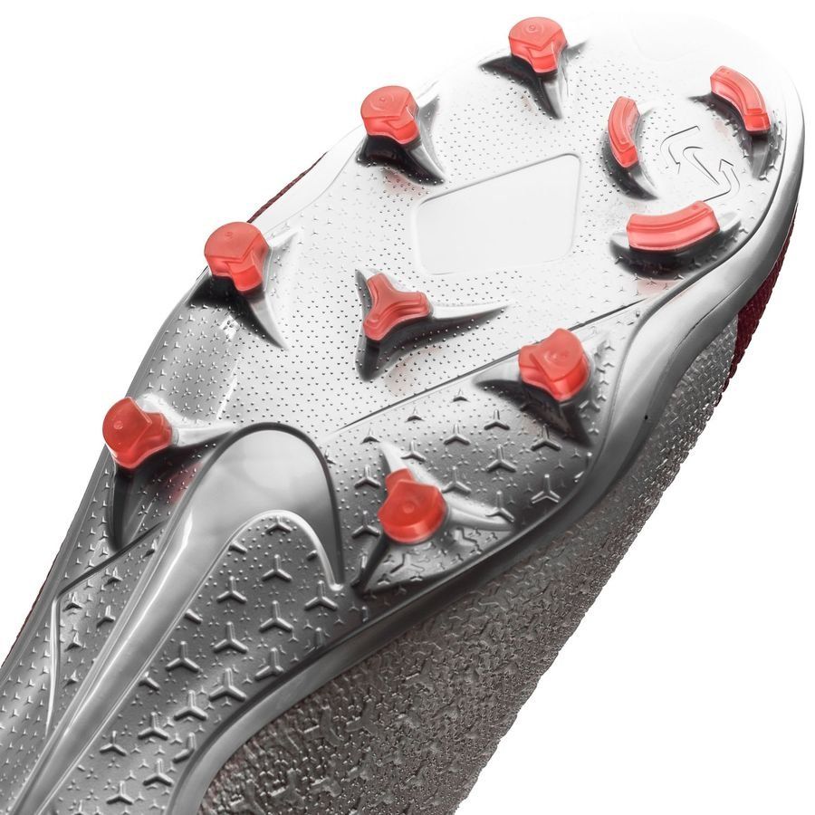 Nike Phantom Vision Elite DF FG Firm Ground Men's Soccer Cleats - Rising Fire/Red/Dark Grey/Bright Crimson