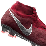 Nike Phantom Vision Elite DF FG Firm Ground Men's Soccer Cleats - Rising Fire/Red/Dark Grey/Bright Crimson