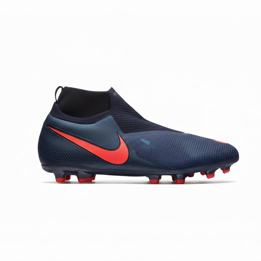 Nike Phantom Vison Elite DF MG Multi-Ground Youth Soccer Cleats - Obsidian/Black