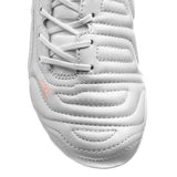 PUMA Evopower 1.2 Leather FG Firm Ground Soccer Cleats - White/Metallic White/Fluo Orange