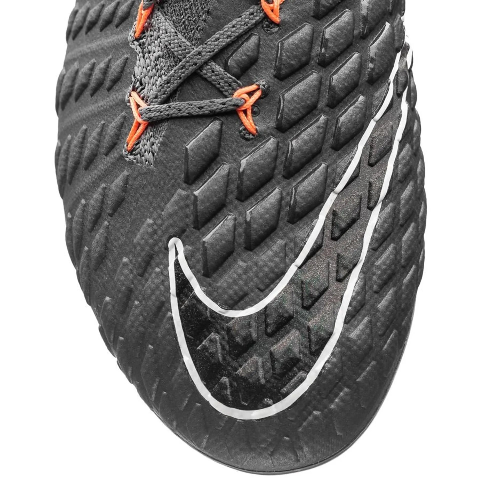 Nike Hypervenom Phantom 3 Elite DF FG/AG Multi-Ground Soccer Cleats - Dark Grey/Total Orange/White